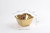 Pampa Bay Titanium-Plated Porcelain Square Snack Bowl (CER-2251-G)