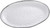 Pampa Bay Salerno Oval Platter, White/Silver (CER-2711-W)