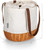 Picnic Time Coronado Canvas and Willow Basket Tote, Indiana University (203-00-187-674-0)