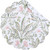 C&F Home Round Scallop Quilted Placemats, Lana Palms - Set of 4 (C862603540)