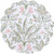 C&F Home Round Scallop Quilted Placemats, Lana Palms - Set of 4 (C862603540)