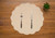 C&F Home Round Scallop Quilted Placemats, Christiana Khaki - Set of 4 (C862603558T)