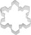 Fox Run 3" Cookie Cutter, Snowflake - 2 Pack (2220)