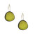 Origin Small Round Resin Earring - Palm Green - 0.5" (4571-06)
