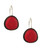 Origin Small Round Resin Earring - Red - 0.5" (4571-1)