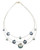 Origin Three Strand Circle Necklace - Blue Combination 18" (6140-28)