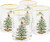 Portmeirion Spode Christmas Tree DOF Glasses with Gold Rims, Set of 4 (4339205)