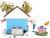 Department 56 Snow Village, The Semi-Quincentennial Fireworks with Stars and Stripes Light Up Building and Figurine Set (6018464)