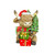 Hanna's Handiworks Holly Jolly Large Highland Cow Sitter with Tree (16276A)