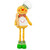 Hanna's Handiworks Busy Bakery Gingerbread Stretch Legs with White Hat (16150B)