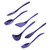 Gourmac 7.5" Melamine Mini Utensils, Violet - Set of 6 (3517X6VT)