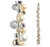 RAZ Imports 72" Garland, Champagne Ball (G4432706)