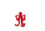 RAZ Imports 6.5" Red Bow Candlestick (4612280C)