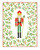Caspari Petite Boxed Christmas Cards, Nutcracker And Sprigs - Box of 15 cards & envelopes (106007)