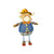Hanna's Handiworks Sharecropper Cow with Vest Bobble Stand (46169A)