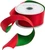 Caspari Red And Green Reversible Wired Ribbon - 24 Foot Spool (R816)
