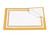 Caspari Self-Adhesive Labels, Gold Border Stripe (LTAG009)