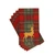 Caspari Paper Guest Towel Napkins, Reindeer Tartan Red - 2 Packs (18630G)