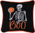 C&F Home Mini Accent Pillow, Boo Skeleton & Pumpkin Halloween (C812152701A)