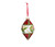RAZ Imports 4" Plaid Holly Ornament - Teardrop Shaped (4623005B)