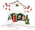 Department 56 Grinch Village, Who-Ville Candy Cane Twisters (6018381)