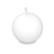 Biedermann & Sons Mini Ball Candle, White (CBC40WT)