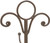 Tripar 4-Arm Metal Mug Stand, Mahogany (55464)