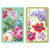 Caspari Large Type Bridge Playing Cards, Edwardian Garden - Set of 2 Decks (PC137J)