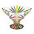 Gage Oasis Compote Bowl, Multi-color