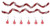 Department 56 Village Accessories Peppermint Garlands, Set of 2