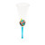 Gage Tree of Life Champagne Flute, Light Blue Stem