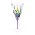 Gage Trix Wine Glass, Purple Stem