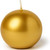 Biedermann & Sons Mini Ball Candles, Metallic Gold - Box of 12 (C4521G)