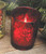 Biedermann & Sons Glass Votive Holder, Rustic Red (HJ187RD)