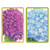 Caspari Large Type Bridge Playing Cards, Hydrangea Garden - Set of 2 Decks (PC135J)