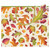 Caspari Large Gift Bag, Linen Leaves (8930B3)