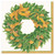 Caspari Paper Luncheon Napkins, Magnificent Magnolia Wreath - 2 Packs (14840L)