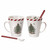 Portmeirion Spode Christmas Tree Mugs & Spoons, Peppermint (1555945)