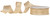The Gift Wrap Company Wired Edge Metallic Glitter Ribbon, Gold