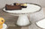 Pampa Bay Salerno Round Cake Stand, White & Silver (CER-1196-W)