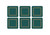 Pimpernel Coasters, Classic Emerald - Set of 6