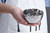 Pampa Bay Millennium Porcelain Snack Bowl, Silver (CER-2145)