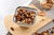 Pampa Bay Salerno Square Snack Bowl, White & Silver (CER-2251-W)