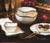 Pampa Bay Salerno Square Snack Bowl, White & Gold (CER-2251-WG)
