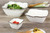 Pampa Bay Salerno Square Salad Bowl, White & Silver (CER-2252-W)