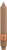 Root Grecian Collenette Candles 9", Taupe - Box of 4 (1945)