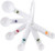Fox Run 6-Piece Plastic Measuring Spoon Set White (4826)