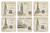 Pimpernel Coasters, Postcard Sketches - Set of 6