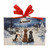 Raz Imports Ornament With Easel Back,  Dogs Watching Santa
