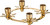 Biedermann & Sons Snowflake Brass Advent Candle Ring (H7300)